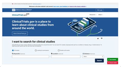 smart card beta testing|ClinicalTrials.gov PRS: Home page (Beta).